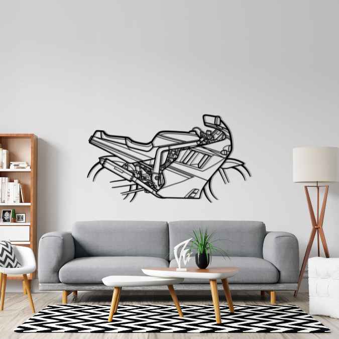 GSX-R1100 Slingshot 1989 Silhouette Metal Wall Art
