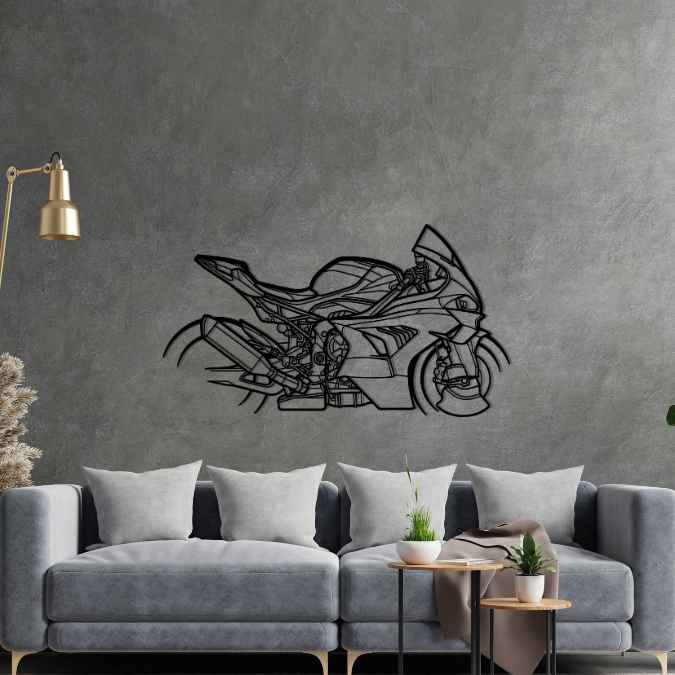 M1000RR 2023 Silhouette Metal Wall Art