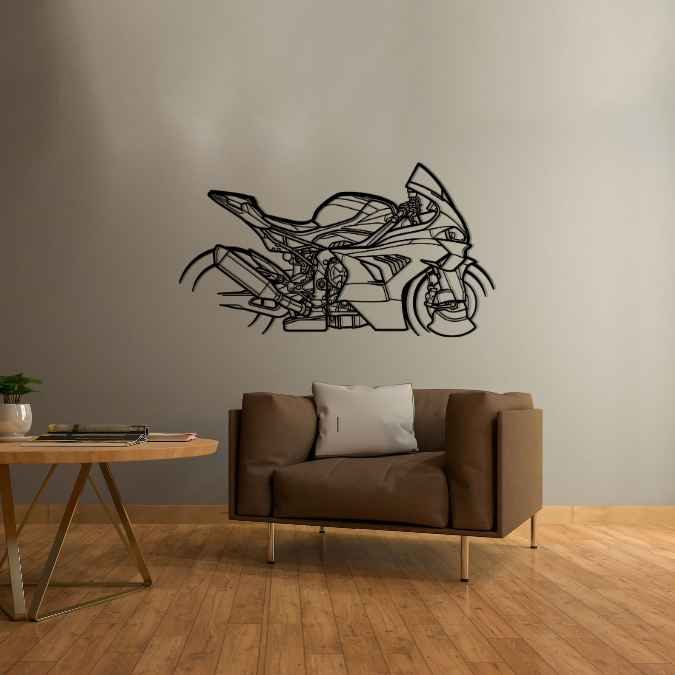 M1000RR 2023 Silhouette Metal Wall Art