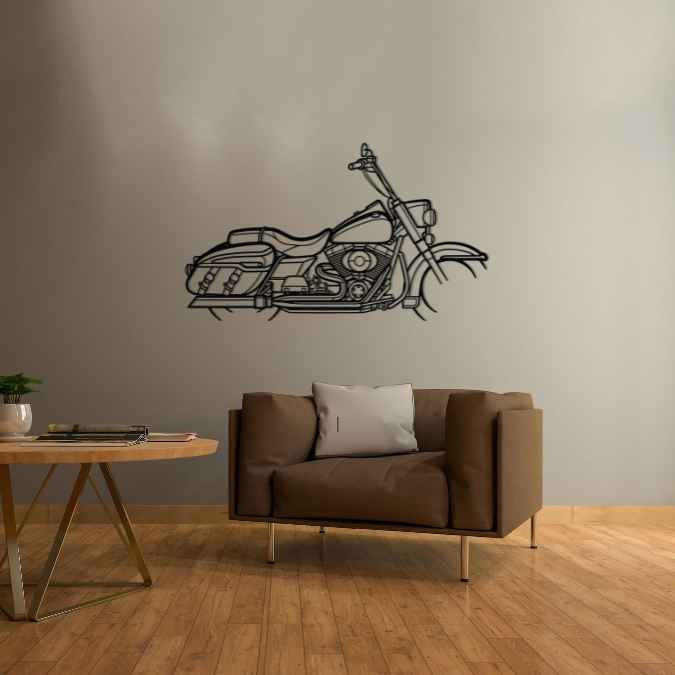 Road King Classic Silhouette Metal Wall Art
