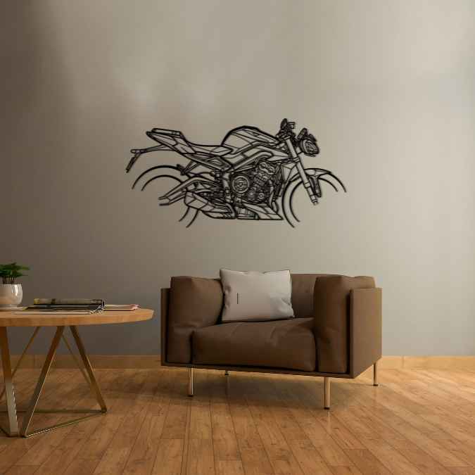 Street Triple RS 2023 Silhouette Metal Wall Art