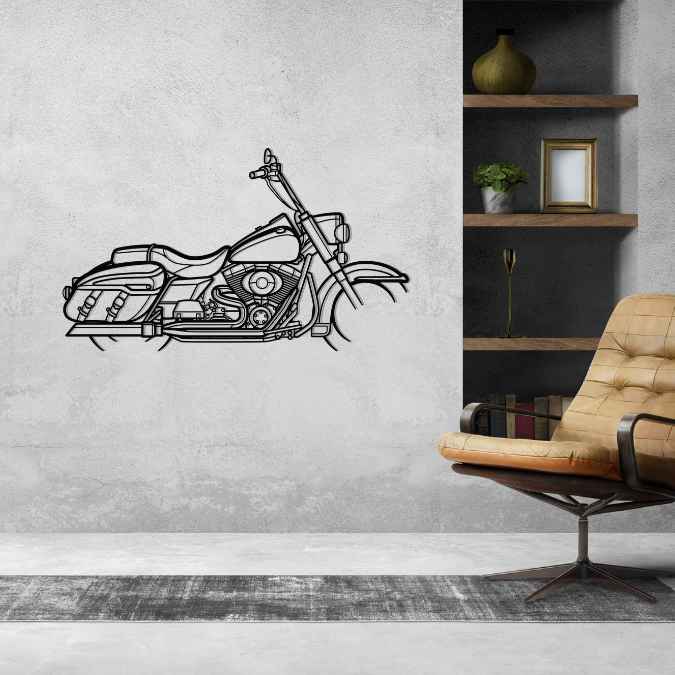 Road King Classic Silhouette Metal Wall Art