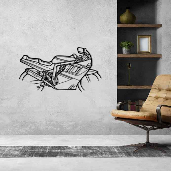 GSX-R1100 Slingshot 1989 Silhouette Metal Wall Art