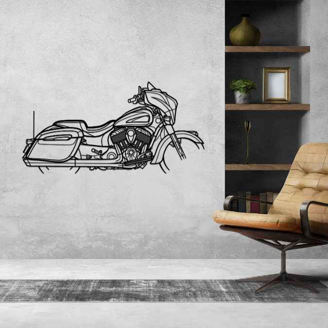 Chieftain Limited 2023 Silhouette Metal Wall Art