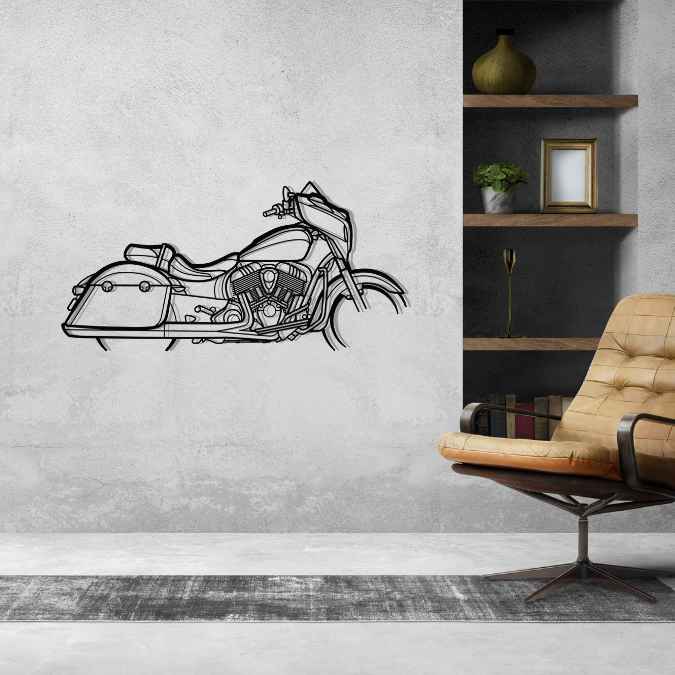 Chieftain 2018 Silhouette Metal Wall Art