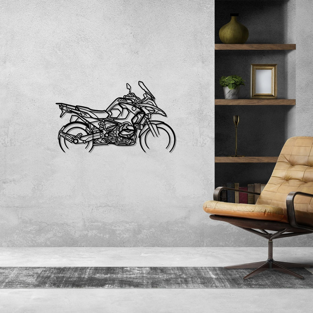 R1250 GSA Silhouette Metal Wall Art
