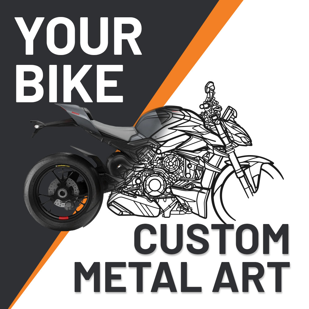 Your Custom Bike Silhouette Metal Wall Art
