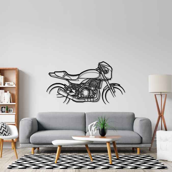 Z900RS Cafe 2018 Silhouette Metal Wall Art