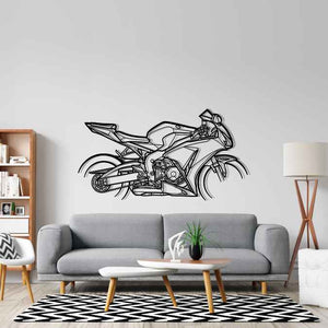 CBR 1000RR Fireblade 2012 Silhouette Metal Wall Art