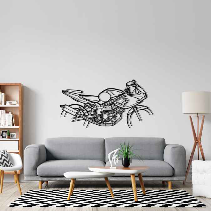 SV650 2002 Silhouette Metal Wall Art