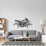 Hypermotard 950 RVE 2021 Silhouette Metal Wall Art