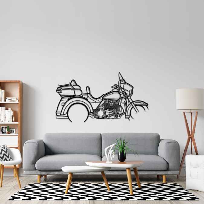 Tri Glide 2017 Silhouette Metal Wall Art