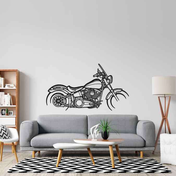 Softail Slim 2015 Silhouette Metal Wall Art