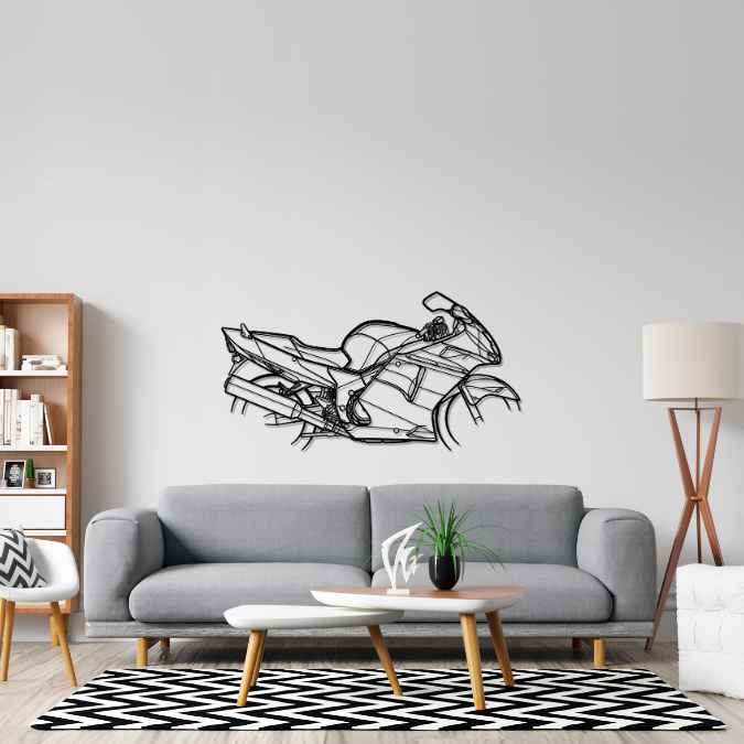 CBR1100XX Silhouette Metal Wall Art