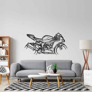 Ninja ZX-6R 2024 Silhouette Metal Wall Art