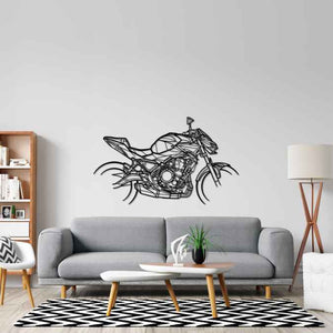 Z650 Silhouette Metal Wall Art