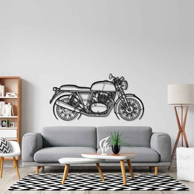 Continental GT650 Silhouette Metal Wall Art