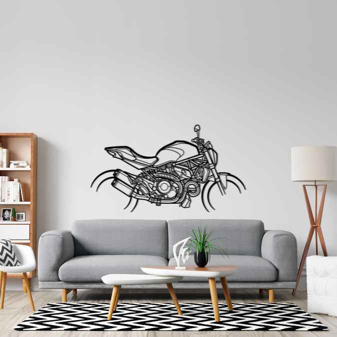 Monster 1200S 2019 Silhouette Metal Wall Art