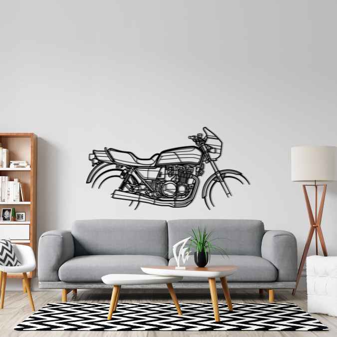 KZ1000R 1982 Silhouette Metal Wall Art