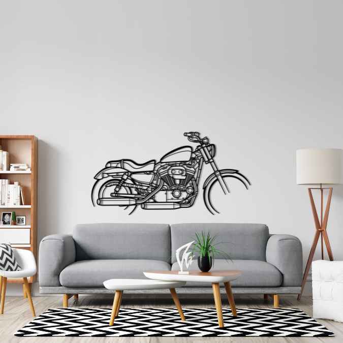 Sportster 1200 2012 Silhouette Metal Wall Art