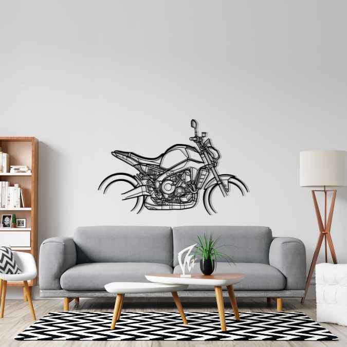 MT-09 2021 Silhouette Metal Wall Art