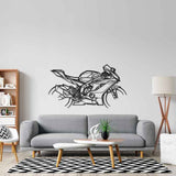 R6 YZF600 Silhouette Metal Wall Art