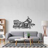 Electra Glide Police Silhouette Metal Wall Art