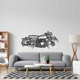 Black Shadow Silhouette Metal Wall Art