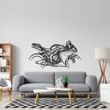 YZF R1 2010 Silhouette Metal Wall Art