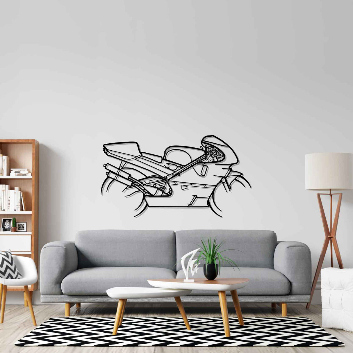 NSR500 Silhouette Metal Wall Art