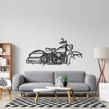 FLH Panhead 1965 Silhouette Metal Wall Art