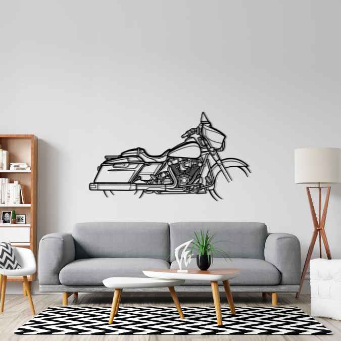 Street Glide 2017 Silhouette Metal Wall Art