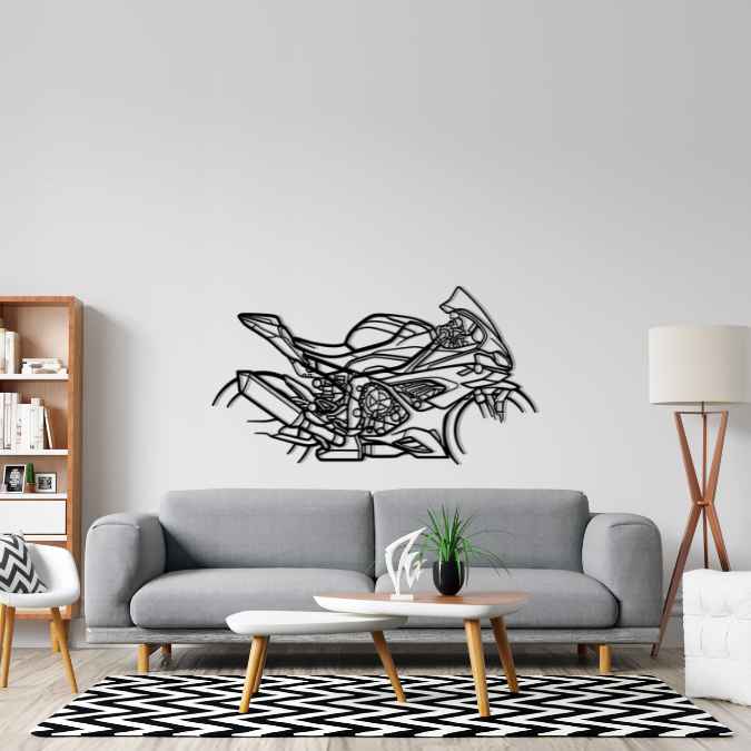 M1000RR Silhouette Metal Wall Art