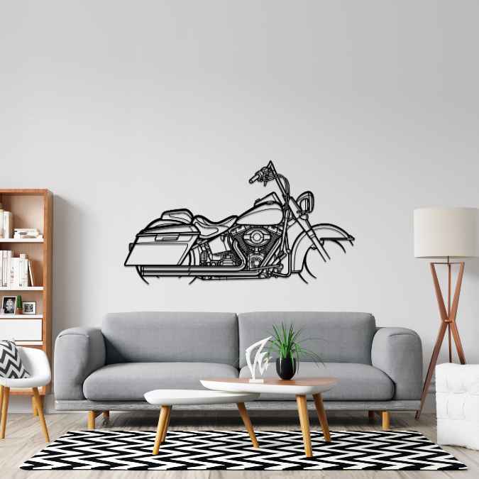 Softail Deluxe 2007 Silhouette Metal Wall Art