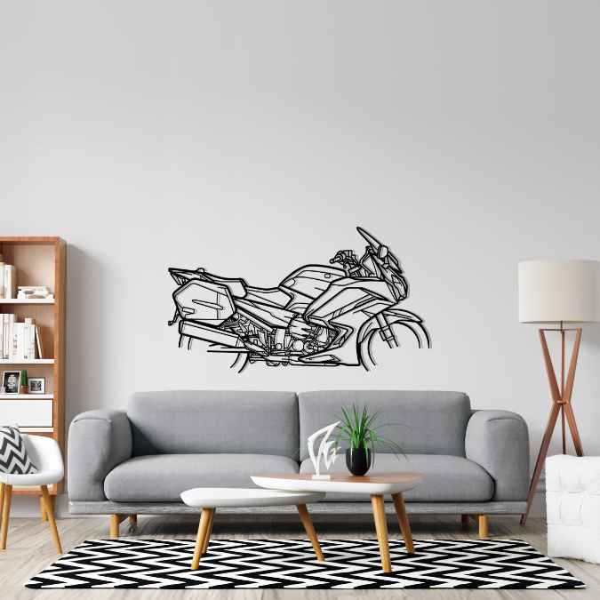 FJR 1300 2016 Silhouette Metal Wall Art