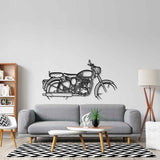 Classic 500 Silhouette Metal Wall Art