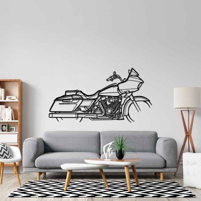 CVO Road Glide Screaming Eagle 2023 Silhouette Metal Wall Art