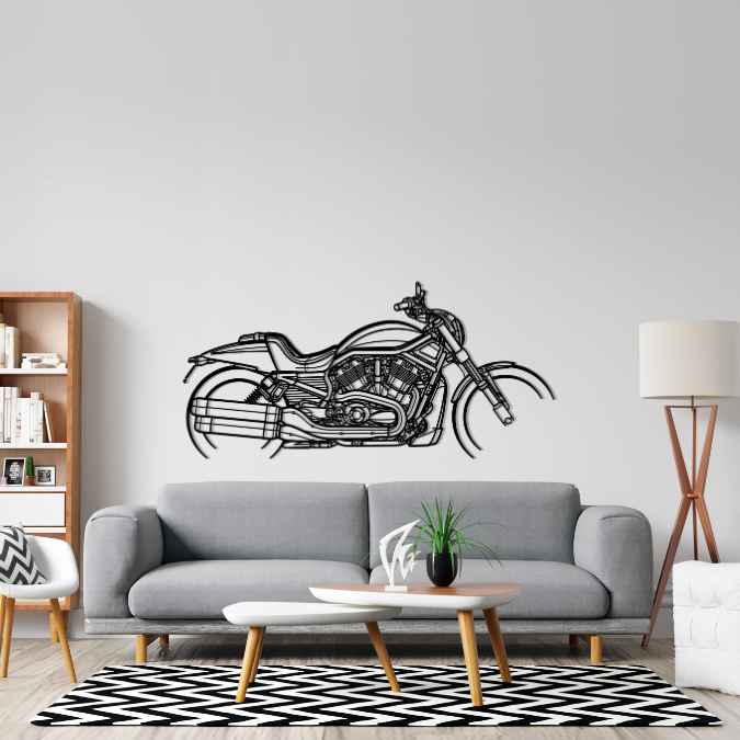 VRSCDX Night Rod Special 2012 Silhouette Metal Wall Art