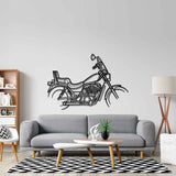 VS 750 Intruder 1989 Silhouette Metal Wall Art