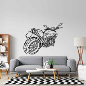 Diavel 2015 Angle Silhouette Metal Wall Art