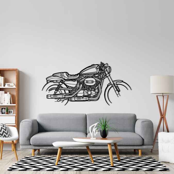 XL1200 Sportster Roadster 2019 Silhouette Metal Wall Art