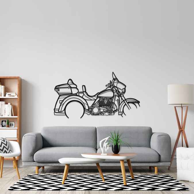 Tri Glide 2020 Silhouette Metal Wall Art