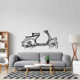 Vespa VN1T 1955 Silhouette Metal Wall Art