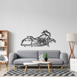 Chieftain Silhouette Metal Wall Art