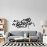 Thruxton 900 2013 Silhouette Metal Wall Art