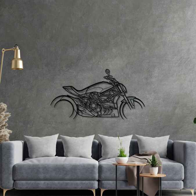 Diavel Dark Silhouette Metal Wall Art