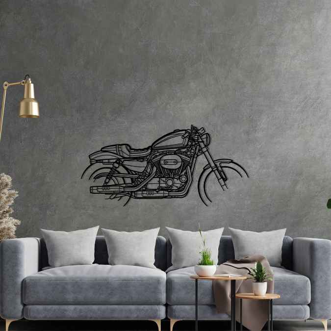 XL1200 Sportster Roadster 2019 Silhouette Metal Wall Art