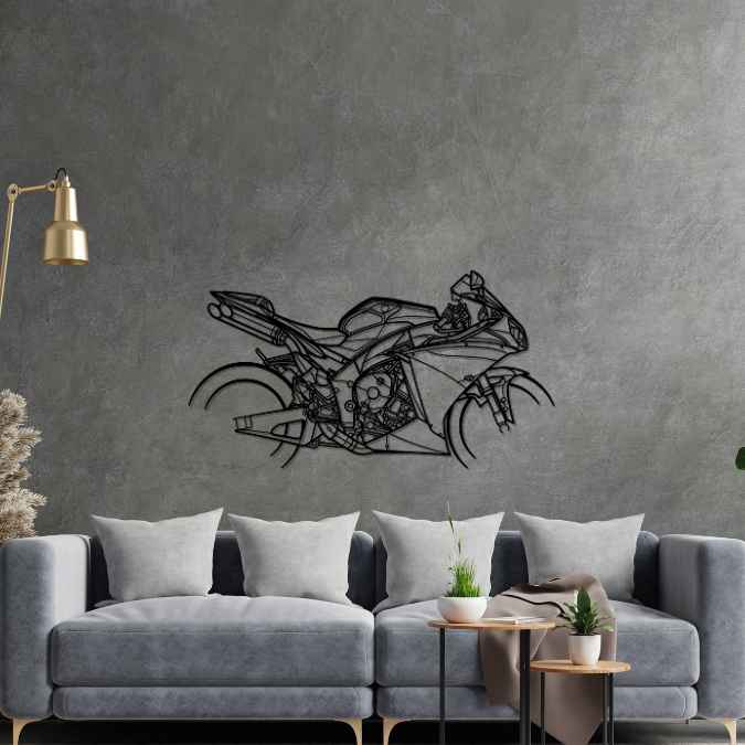 YZF R1 2010 Silhouette Metal Wall Art