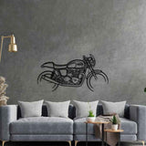 Thruxton 900 2013 Silhouette Metal Wall Art