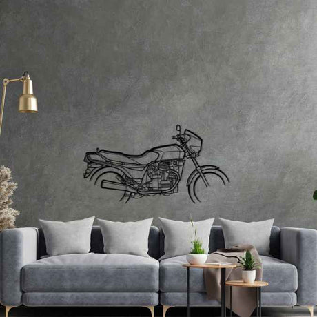 CX650E Silhouette Metal Wall Art